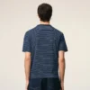 Ami de Coeur T-Shirt in cotone a righe blu Ami de Coeur T-Shirt in cotone a righe blu