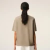Ami de Coeur T-Shirt in cotone beige goffrato