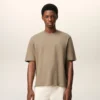 Ami de Coeur T-Shirt in cotone beige goffrato
