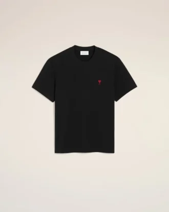 Ami de Coeur T-Shirt in cotone biologico nero