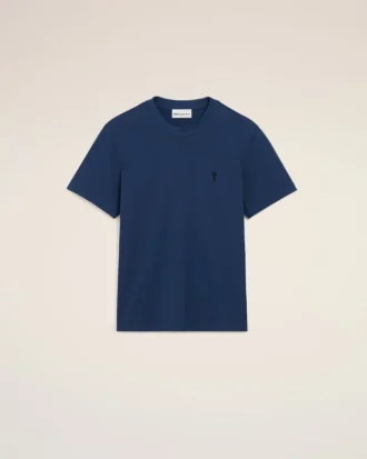 Ami de Coeur T-Shirt in cotone blu
