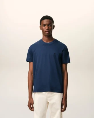 Ami de Coeur T-Shirt in cotone blu