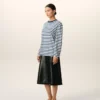 Ami de Coeur T-Shirt in cotone blu con maniche lunghe Ami de Coeur T-Shirt in cotone blu con maniche lunghe