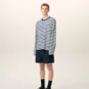 Ami de Coeur T-Shirt in cotone blu con maniche lunghe Ami de Coeur T-Shirt in cotone blu con maniche lunghe