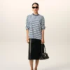Ami de Coeur T-Shirt in cotone blu con maniche lunghe Ami de Coeur T-Shirt in cotone blu con maniche lunghe