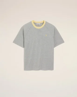 Ami de Coeur T-Shirt in cotone grigio