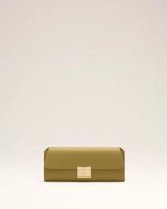 Astuccio Mimi in pelle di vacchetta verde