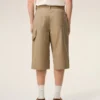 Bermuda da lavoro in cotone beige Bermuda da lavoro in cotone beige