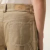 Bermuda da lavoro in cotone beige Bermuda da lavoro in cotone beige