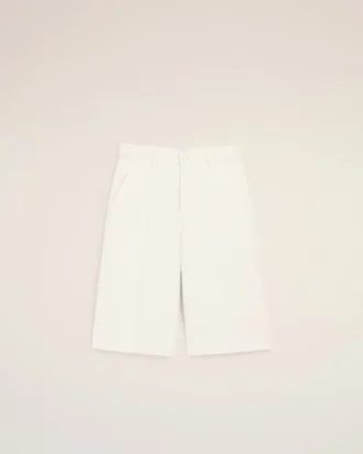Bermuda larghi in cotone bianco