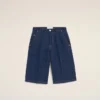Bermuda larghi in cotone blu Bermuda larghi in cotone blu