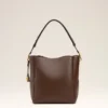 Borsa a secchiello Carrousel in pelle liscia marrone Borsa a secchiello Carrousel in pelle liscia marrone
