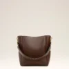 Borsa a secchiello Carrousel in pelle liscia marrone Borsa a secchiello Carrousel in pelle liscia marrone