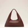 Borsa a tracolla Etienne in morbida pelle bordeaux