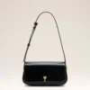 Borsa a tracolla Paris Paris in pelle di vacchetta nera Borsa a tracolla Paris Paris in pelle di vacchetta nera