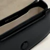 Borsa a tracolla Paris Paris in pelle di vacchetta nera Borsa a tracolla Paris Paris in pelle di vacchetta nera