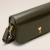 Borsa a tracolla Paris Paris in pelle di vacchetta verde Borsa a tracolla Paris Paris in pelle di vacchetta verde