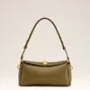 Borsa Carrousel in pelle color kaki