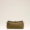 Borsa Carrousel in pelle color kaki