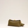 Borsa Carrousel in pelle color kaki
