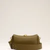 Borsa Carrousel in pelle color kaki