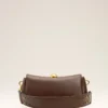 Borsa Carrousel in pelle liscia marrone Borsa Carrousel in pelle liscia marrone