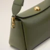 Borsa Carrousel media in pelle di vacchetta verde Borsa Carrousel media in pelle di vacchetta verde