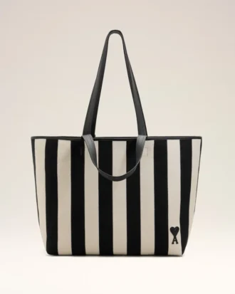 Borsa della spesa Ami de Coeur in cotone bianco