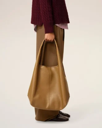 Borsa Hobo Etienne in morbida pelle gialla
