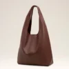 Borsa Hobo Etienne in pelle morbida bordeaux