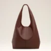 Borsa Hobo Etienne in pelle morbida bordeaux