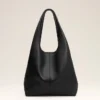 Borsa Hobo Etienne in pelle Taurillon nera Borsa Hobo Etienne in pelle Taurillon nera