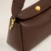 Borsa media Carrousel in pelle liscia marrone