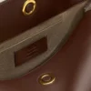 Borsa media Carrousel in pelle liscia marrone