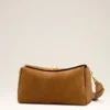 Borsa media Carrousel in pelle scamosciata marrone