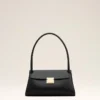 Borsa Mimi piccola in pelle di vacchetta nera Borsa Mimi piccola in pelle di vacchetta nera