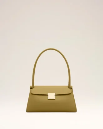 Borsa Mimi piccola in pelle di vacchetta verde
