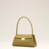 Borsa Mimi piccola in pelle di vacchetta verde Borsa Mimi piccola in pelle di vacchetta verde