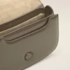 Borsa Paris Paris con manici superiori in pelle lucida grigia Borsa Paris Paris con manici superiori in pelle lucida grigia