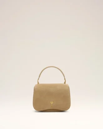 Borsa Paris Paris con manico superiore in pelle di vacchetta gialla Borsa Paris Paris con manico superiore in pelle di vacchetta gialla