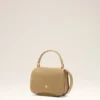 Borsa Paris Paris con manico superiore in pelle di vacchetta gialla