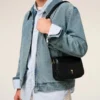 Borsa Paris Paris in pelle di vacchetta nera Borsa Paris Paris in pelle di vacchetta nera