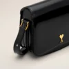 Borsa Paris Paris in pelle di vacchetta nera Borsa Paris Paris in pelle di vacchetta nera