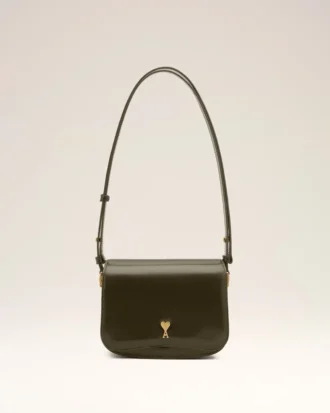 Borsa Paris Paris in pelle di vacchetta verde