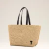 Borsa Tote Ami de Coeur in rafia naturale Borsa Tote Ami de Coeur in rafia naturale