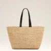 Borsa Tote Ami de Coeur in rafia naturale Borsa Tote Ami de Coeur in rafia naturale