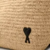 Borsa Tote Ami de Coeur in rafia naturale Borsa Tote Ami de Coeur in rafia naturale