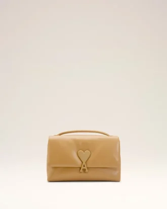 Borsa Voulez-Vous in pelle di vacchetta gialla
