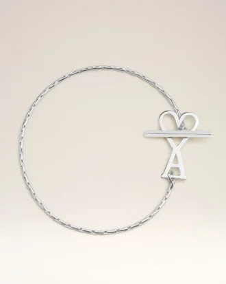 bracciale con catena ami de coeur in ottone argentato 1 330x413 - Bracciale con catena Ami de Coeur in ottone argentato