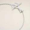 Bracciale con catena Ami de Coeur in ottone argentato Bracciale con catena Ami de Coeur in ottone argentato